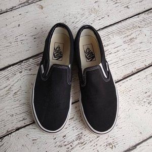 Vans Black Classic Canvas Slip-On - 8